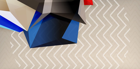 Triangular low poly background design