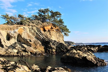 三浦半島・荒崎の海岸