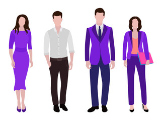 Obraz premium Business people group human resources flat vector