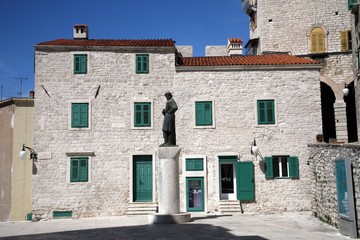 Fototapeta na wymiar Ancient building in Sibenik, Croatia