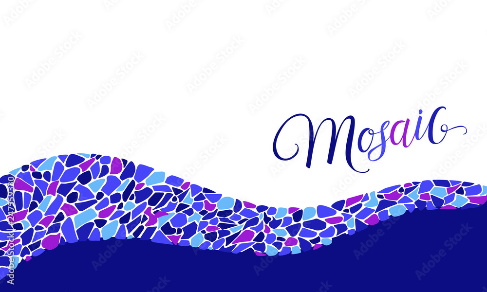 Fototapete horizontal colorful poster with handwritten lettering 