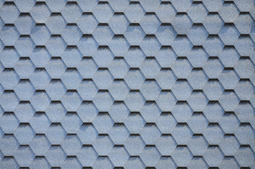 Modern roofing and decoration of chimneys. Flexible bitumen or slate shingles