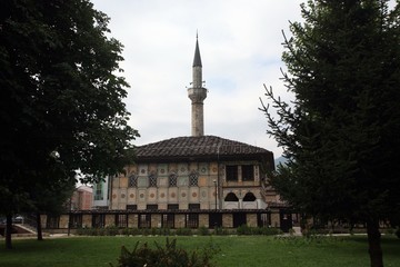 Fototapeta na wymiar Aladza painted mosque, Tetovo, Macedonia