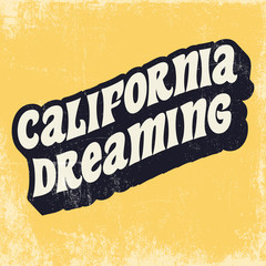california retro poster