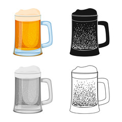 Isolated object of drink and bar symbol. Collection of drink and party stock symbol for web.