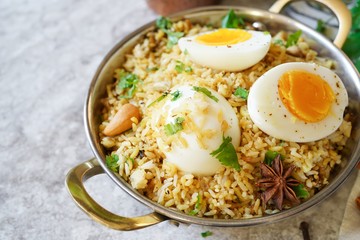 Homemade Egg Biryani / Pilaf or Pulav
