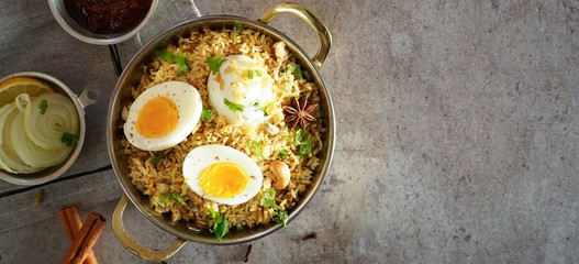 Homemade Egg Biryani / Pilaf or Pulav