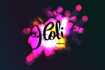 Holi indian festival of colors background