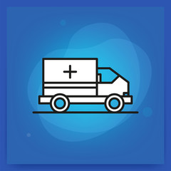 AMBULANCE LINE ICON