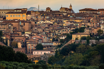 Siena, Toskana, Italien, Uebersicht, von Agostoli aus gesehen