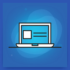 LAPTOP LINE ICON