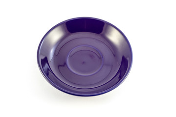  Dark purple plate on a white background