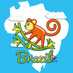 brazilian monkey culture icons