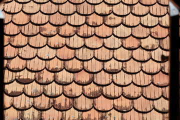 red roof tiles