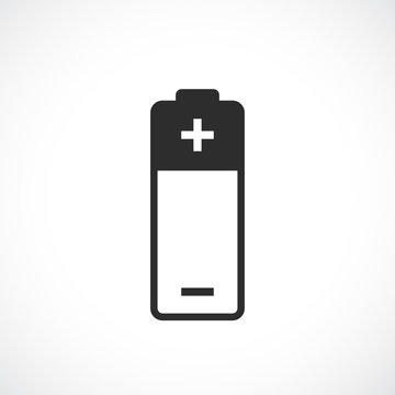 Battery vector line icon