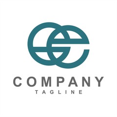 Ge initials company logo