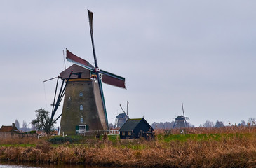 The windmills of Kinderdijk, Netherlands
