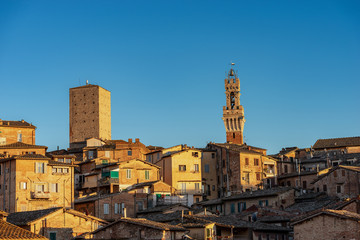 Torre del Mangia in Siena - Tuscany Italy