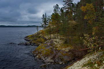 Russia. Republic of Karelia. Islands on the North-West coast of lake Ladoga near the town of Sortavala.