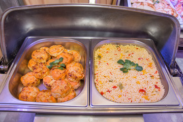 Sweet Potato Gratin and Couscous 