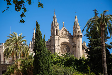 Obraz premium Palma de Mallorca Altstadt und Sehenswürdigkeiten