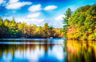 Burr Pond State Park Autumn New England