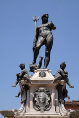 Obraz premium Fountain of Neptune in Bologna, Italy