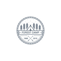 Forest camp logo