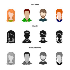 Vector illustration of professional and photo sign. Set of professional and profile stock symbol for web.