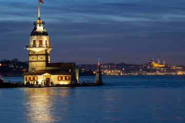 Obraz premium Istanbul skyline sunset
