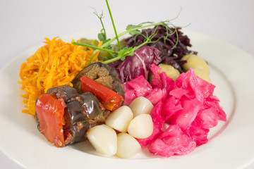 assorted pickled vegetables