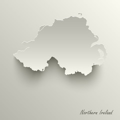 Abstract design map Northern Ireland template