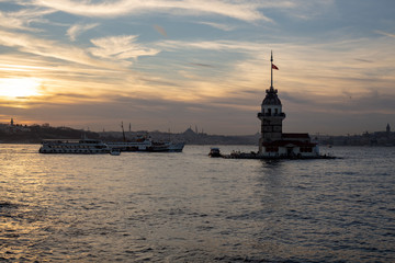Fototapeta na wymiar Istanbul skyline sunset