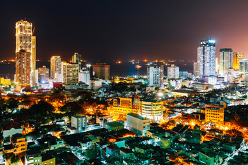 Night skyline of Manila City, Philippines