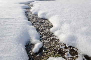 Winter landscape,background.