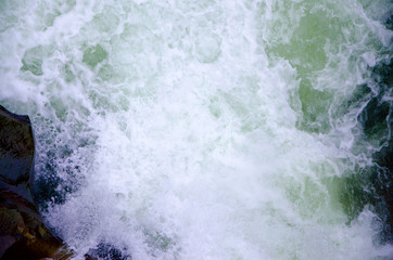 abstraction of water from the mountain