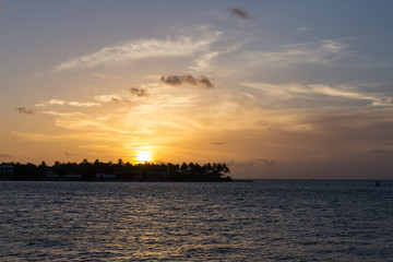 Sonnenuntergang über den Florida Keys, Florida, USA