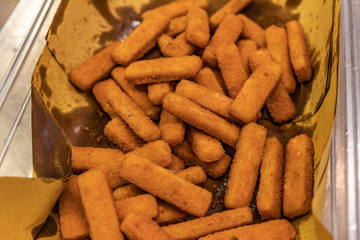 Deep fry preparation, details and close up shots of the classic 