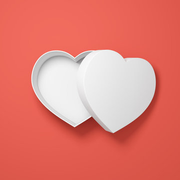 Gift box in heart shape