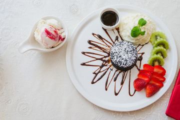 The Choco Lava and Ice scream.