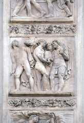 The Story of Joseph and His Brethren by Amico Aspertini, right door of San Petronio Basilica in Bologna, Italy