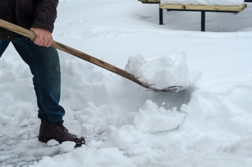 Winter and cleaning concept