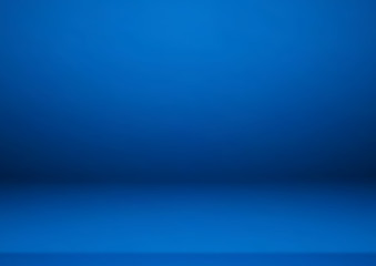 Empty blue color product showcase. Used as background for display your product