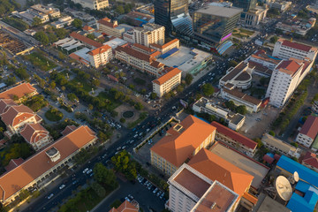 Landscape Phnompenh on January - landsmarks Cambodia - 31 Jan 2019