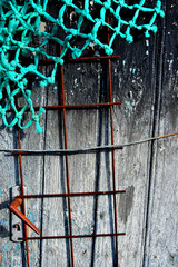 Abstract background in Jurilovca village an important fishing center in Danube Delta area and tourists attraction in Tulcea, Romania