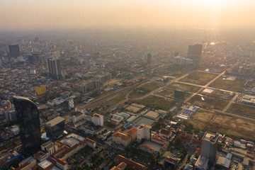 Landscape Phnompenh on January - landsmarks Cambodia - 31 Jan 2019