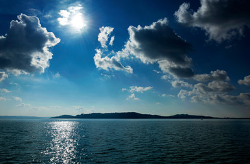 Landscape of Lake Balaton, Hungary 