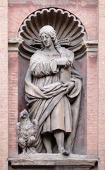 Fototapeta na wymiar Saint John the Evangelist, Church of SS. Salvatore. Bologna. Emilia-Romagna. Italy.