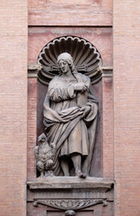 Fototapeta na wymiar Saint John the Evangelist, Church of SS. Salvatore. Bologna. Emilia-Romagna. Italy.