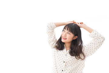 Fototapeta premium 目覚める女性